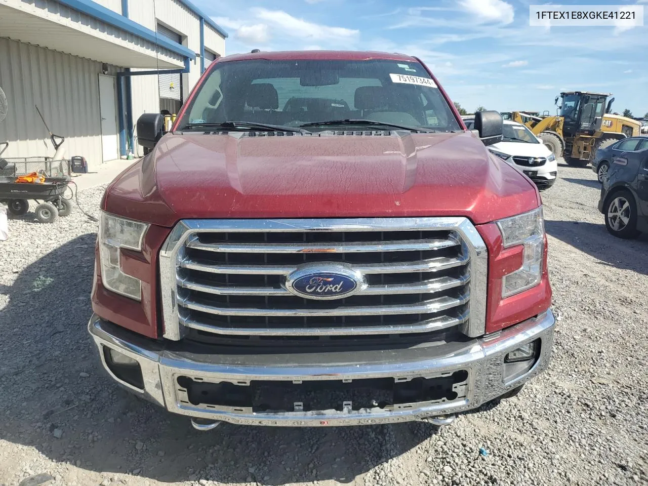 1FTEX1E8XGKE41221 2016 Ford F150 Super Cab