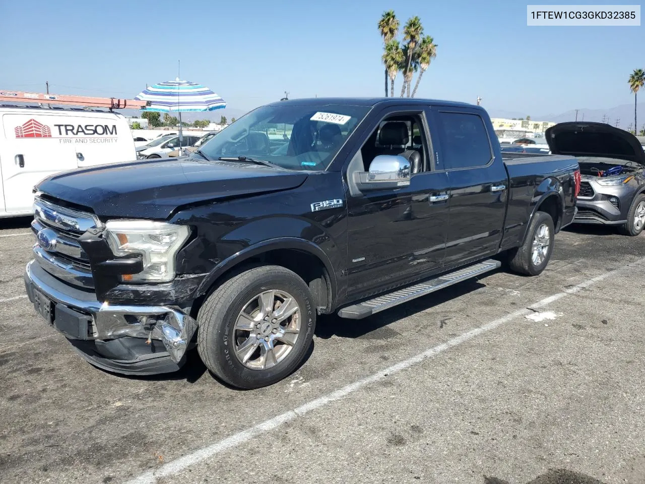 1FTEW1CG3GKD32385 2016 Ford F150 Supercrew