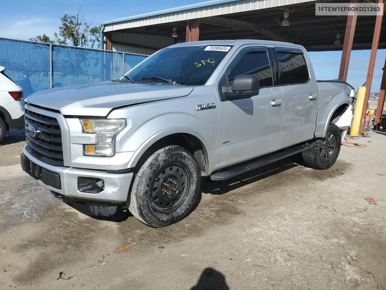 2016 Ford F150 Supercrew VIN: 1FTEW1EP8GKD21363 Lot: 75399404