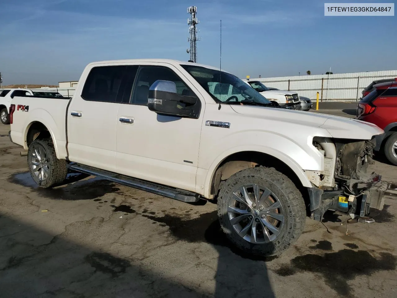 2016 Ford F150 Supercrew VIN: 1FTEW1EG3GKD64847 Lot: 75412024