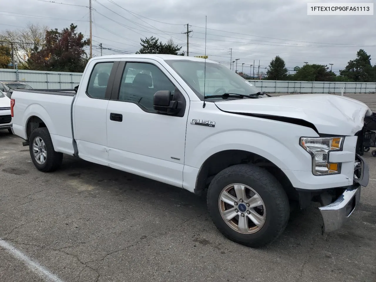 2016 Ford F150 Super Cab VIN: 1FTEX1CP9GFA61113 Lot: 75466664