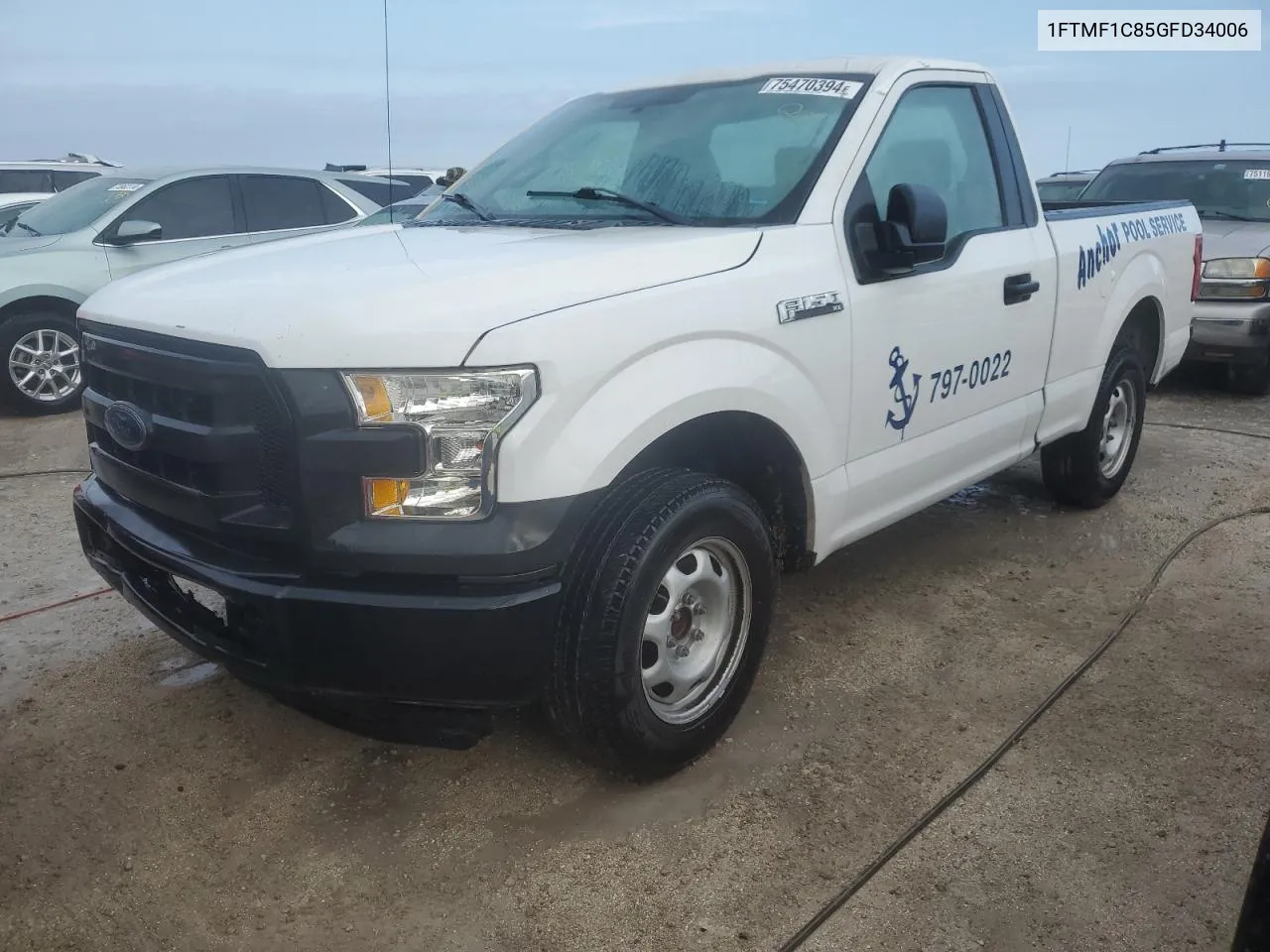 2016 Ford F150 VIN: 1FTMF1C85GFD34006 Lot: 75470394