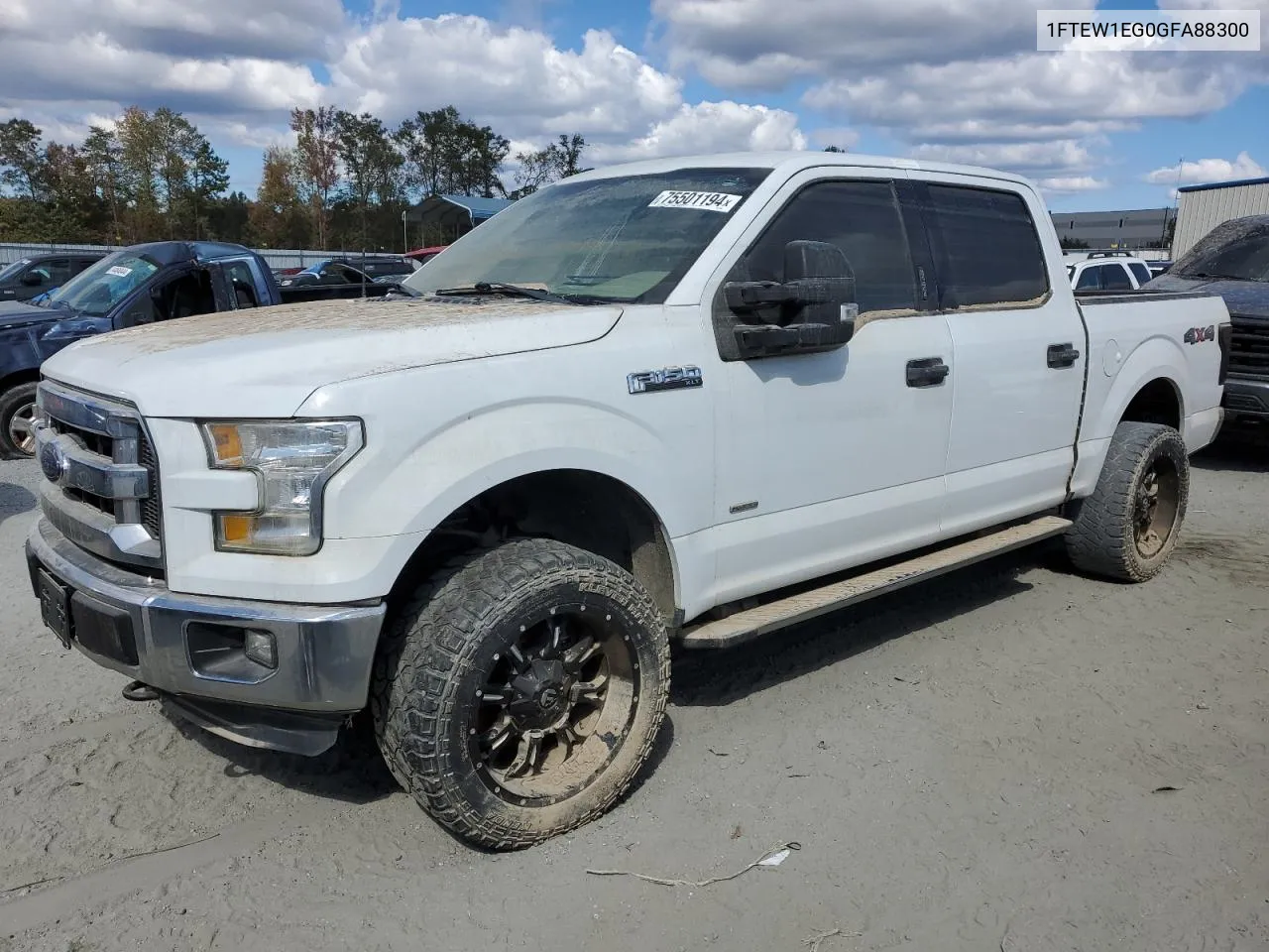 2016 Ford F150 Supercrew VIN: 1FTEW1EG0GFA88300 Lot: 75501194