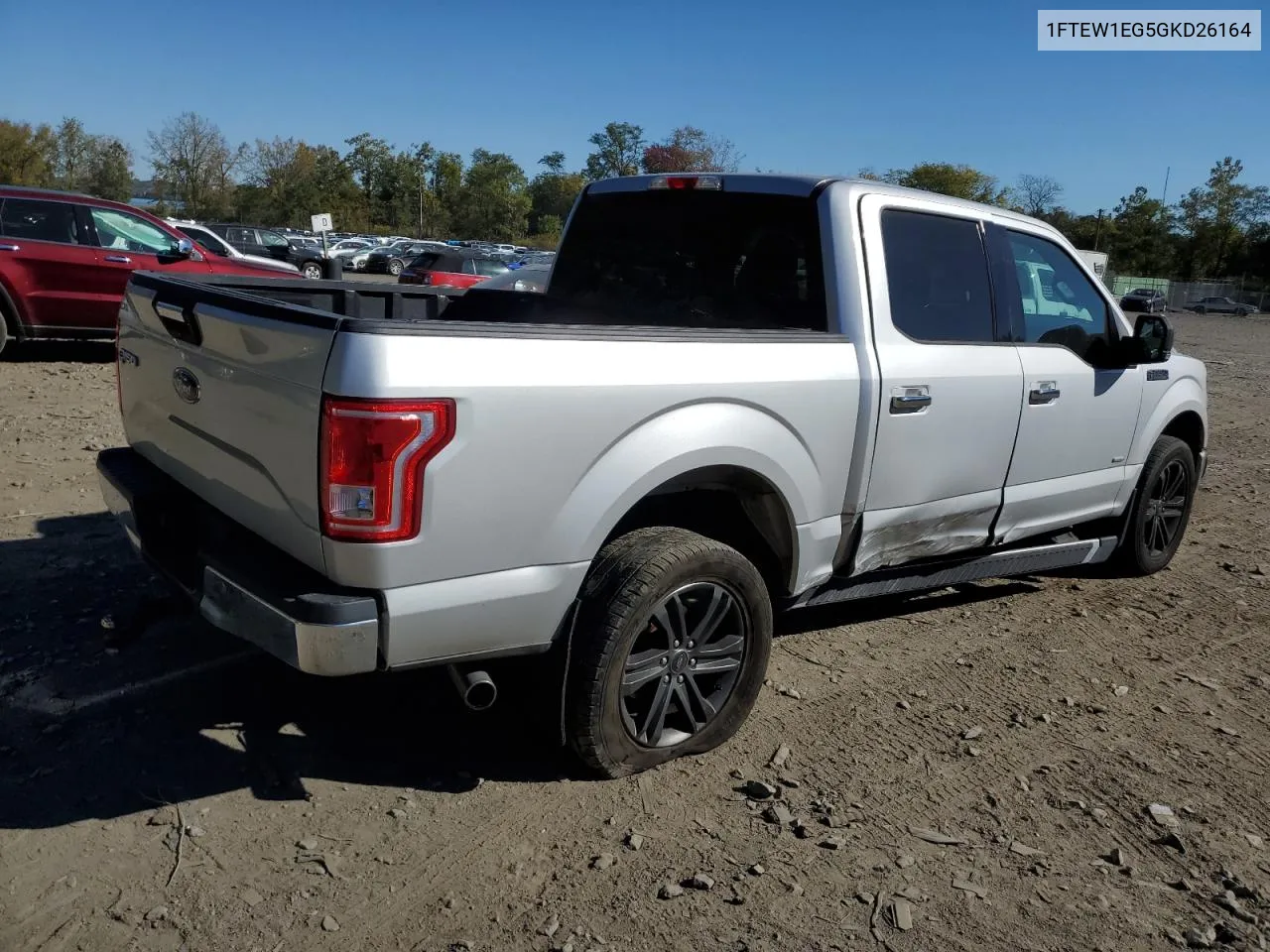 2016 Ford F150 Supercrew VIN: 1FTEW1EG5GKD26164 Lot: 75514384