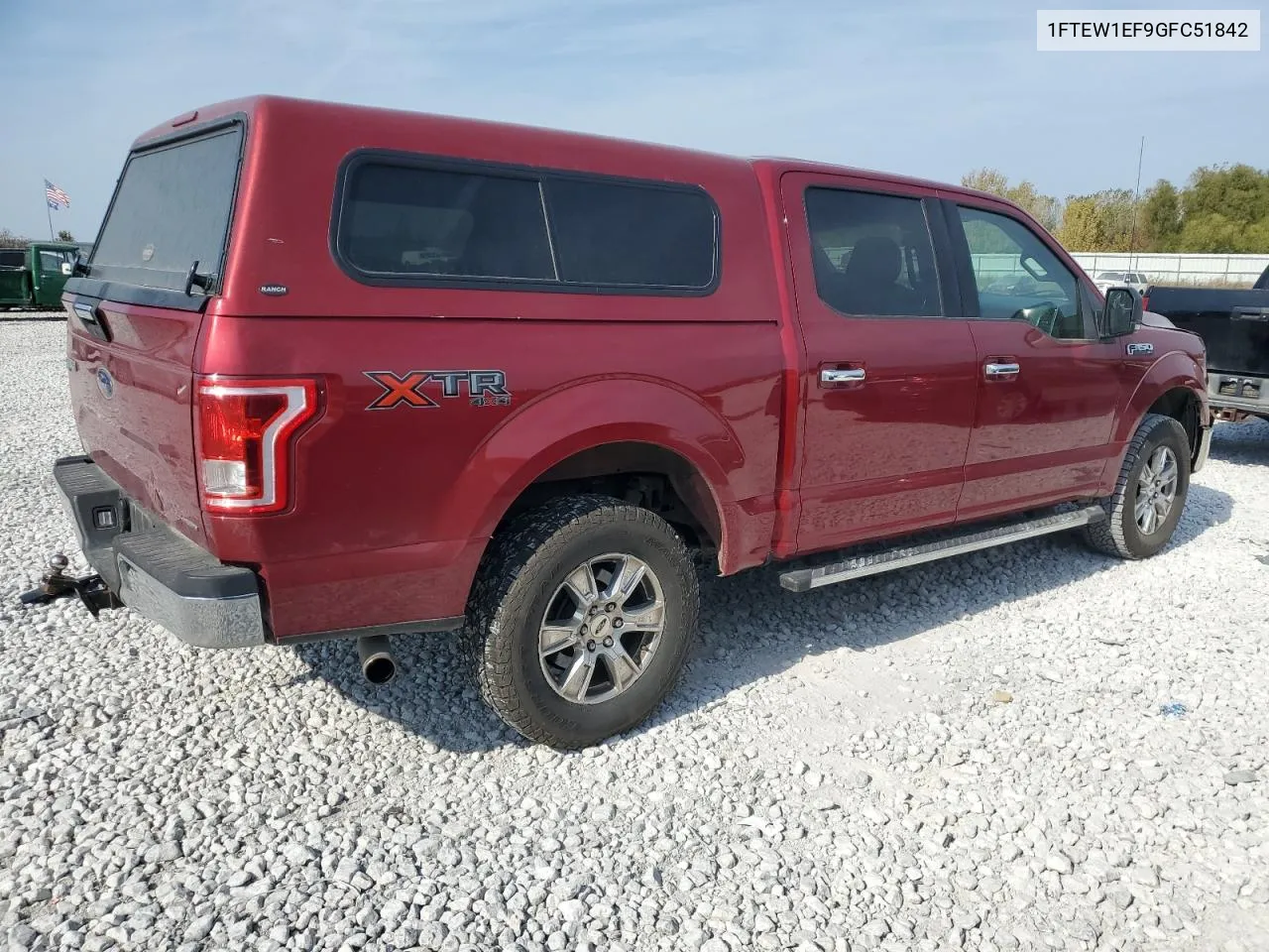 2016 Ford F150 Supercrew VIN: 1FTEW1EF9GFC51842 Lot: 75699374