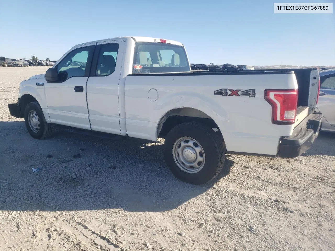 2016 Ford F150 Super Cab VIN: 1FTEX1E87GFC67889 Lot: 75744224