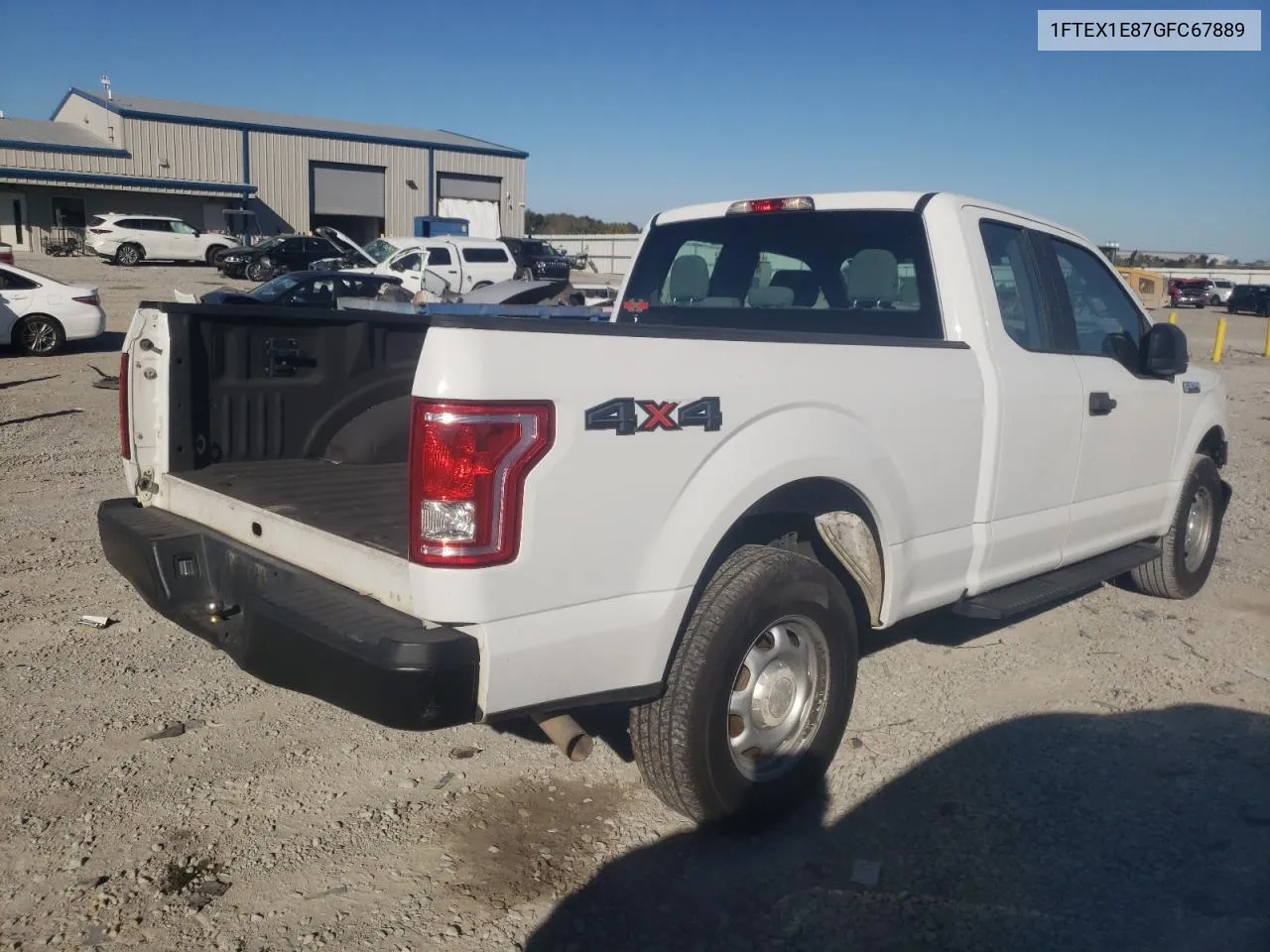 2016 Ford F150 Super Cab VIN: 1FTEX1E87GFC67889 Lot: 75744224