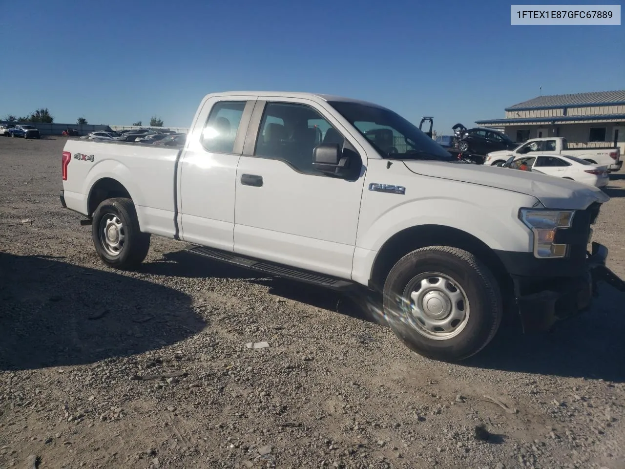 2016 Ford F150 Super Cab VIN: 1FTEX1E87GFC67889 Lot: 75744224