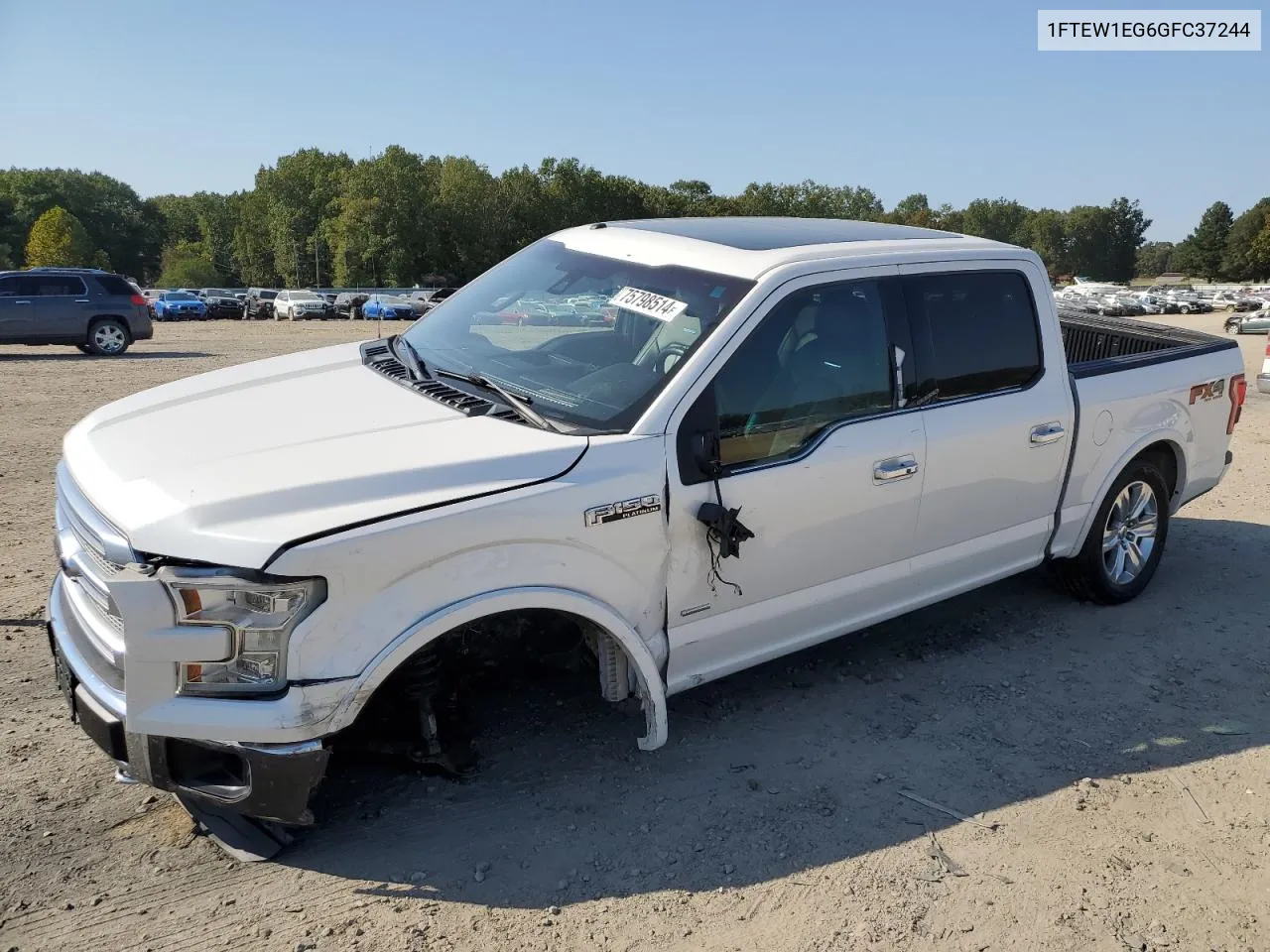 2016 Ford F150 Supercrew VIN: 1FTEW1EG6GFC37244 Lot: 75798514