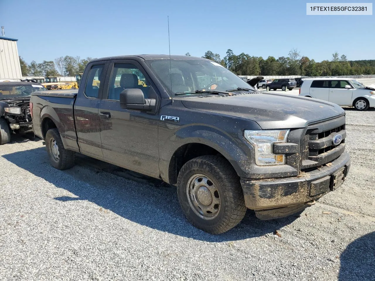 2016 Ford F150 Super Cab VIN: 1FTEX1E85GFC32381 Lot: 75869904