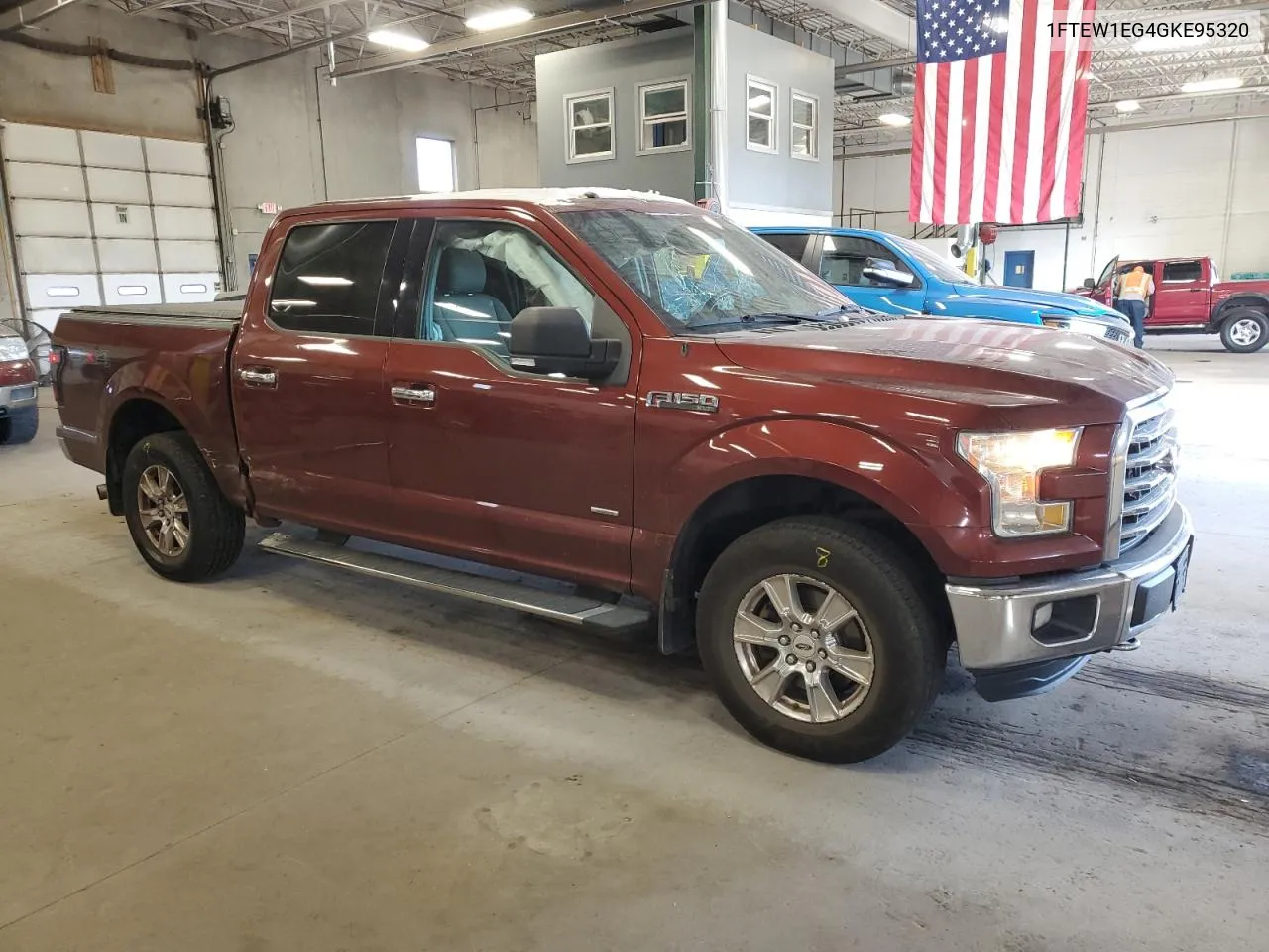 2016 Ford F150 Supercrew VIN: 1FTEW1EG4GKE95320 Lot: 75958444