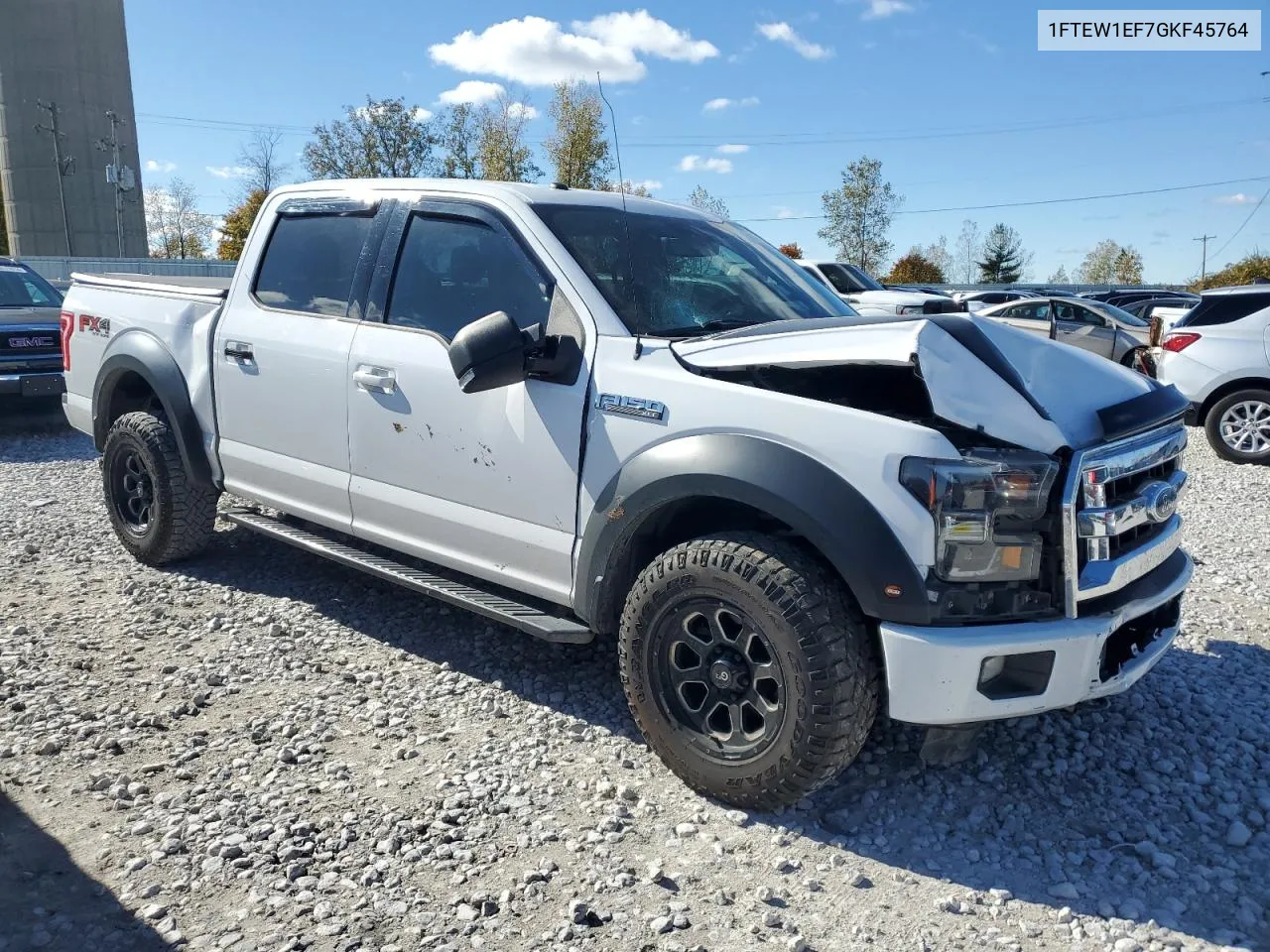 2016 Ford F150 Supercrew VIN: 1FTEW1EF7GKF45764 Lot: 76017524