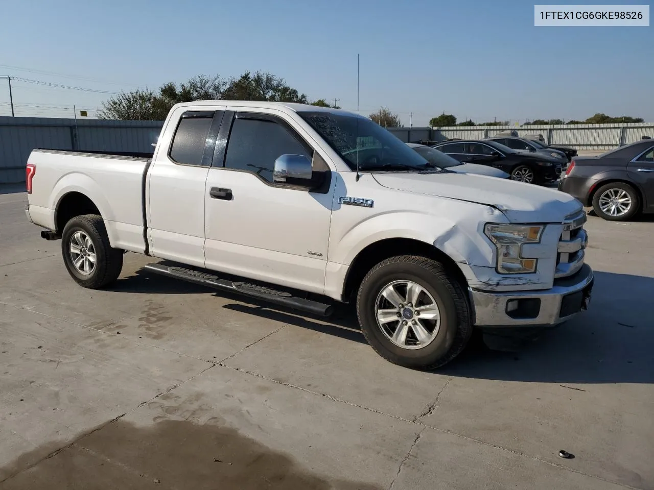 2016 Ford F150 Super Cab VIN: 1FTEX1CG6GKE98526 Lot: 76023544