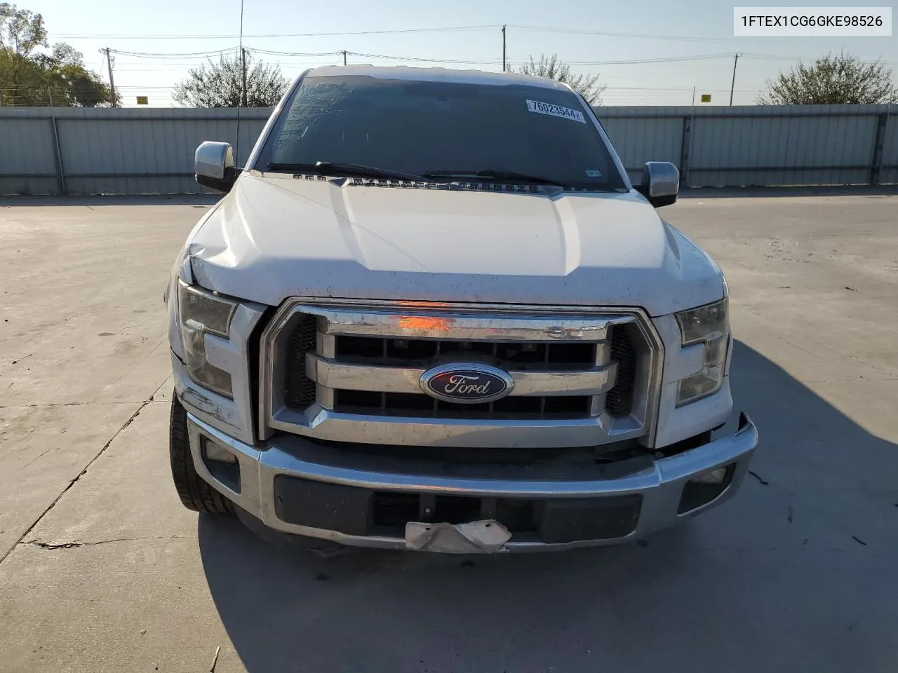 2016 Ford F150 Super Cab VIN: 1FTEX1CG6GKE98526 Lot: 76023544