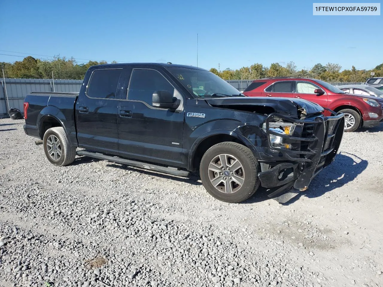 2016 Ford F150 Supercrew VIN: 1FTEW1CPXGFA59759 Lot: 76068354