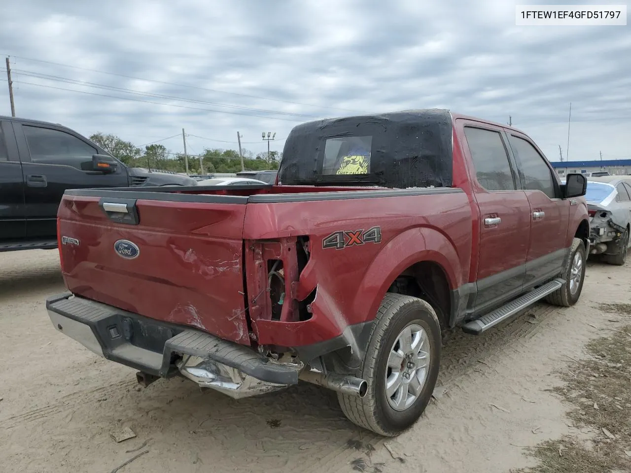 2016 Ford F150 Supercrew VIN: 1FTEW1EF4GFD51797 Lot: 76070164