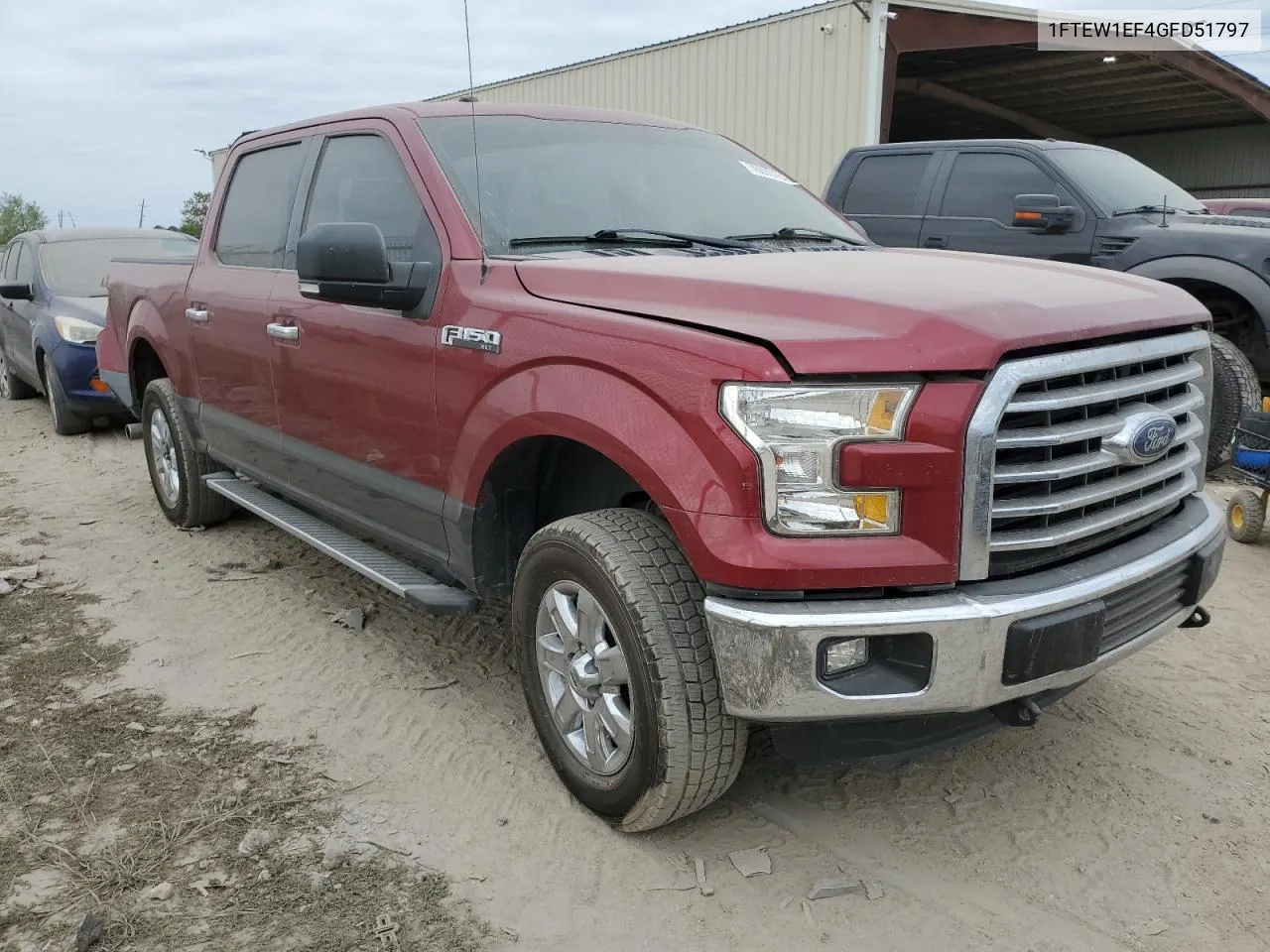 2016 Ford F150 Supercrew VIN: 1FTEW1EF4GFD51797 Lot: 76070164