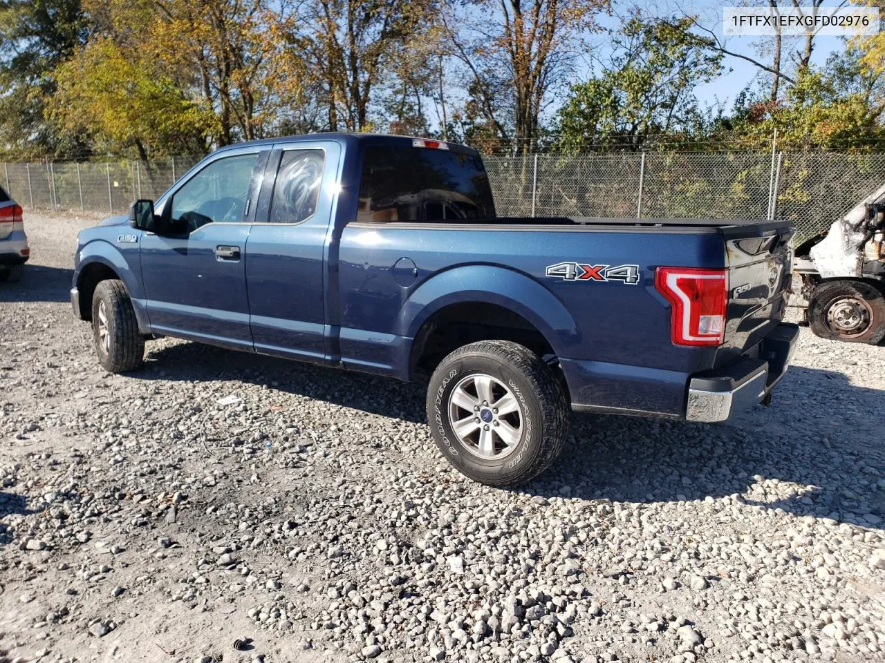 2016 Ford F150 Super Cab VIN: 1FTFX1EFXGFD02976 Lot: 76105604