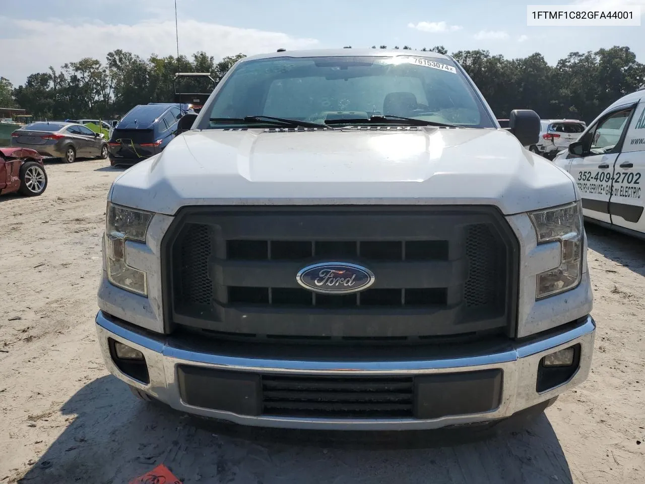 2016 Ford F150 VIN: 1FTMF1C82GFA44001 Lot: 76153074