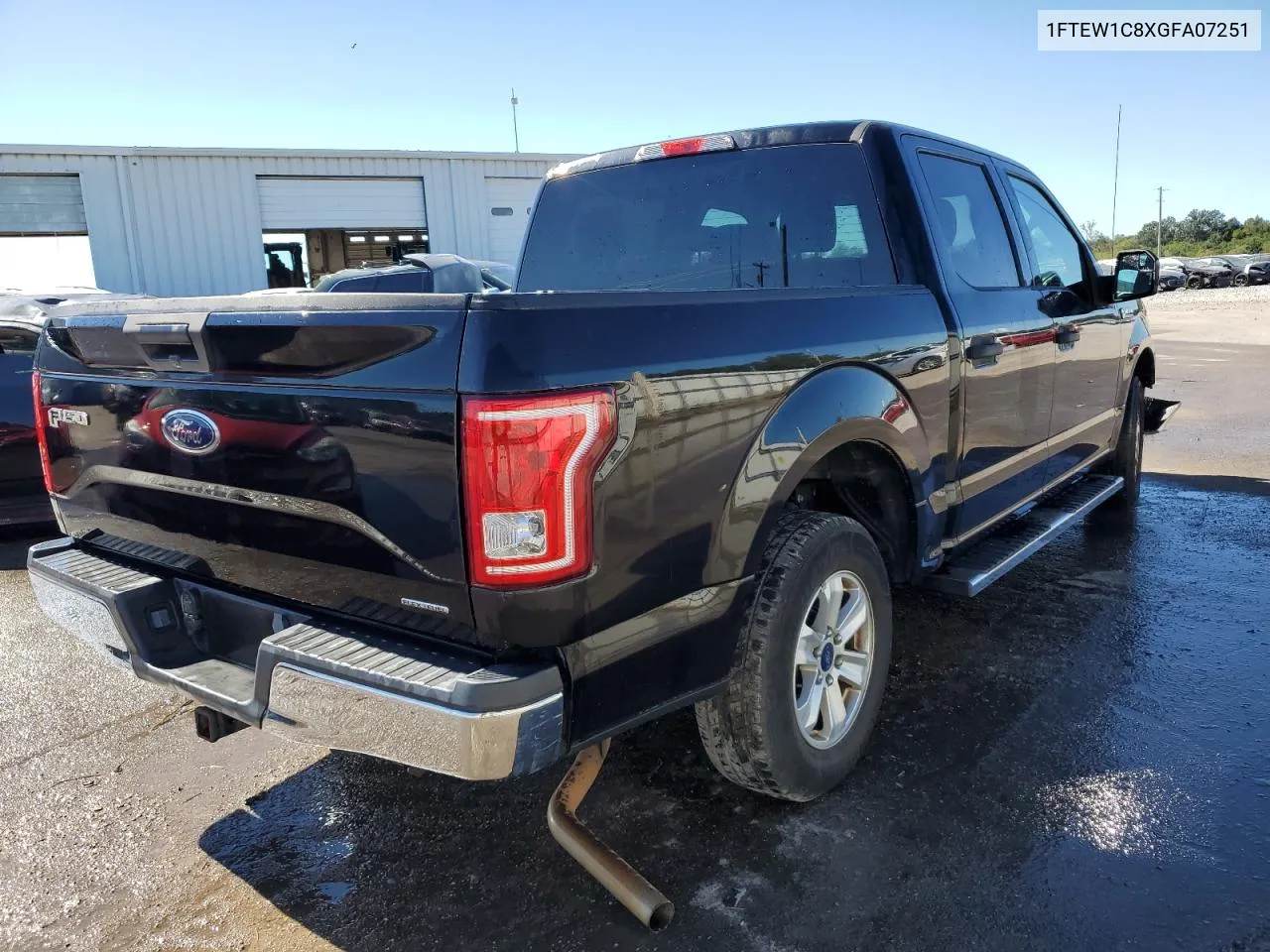 2016 Ford F150 Supercrew VIN: 1FTEW1C8XGFA07251 Lot: 76190814