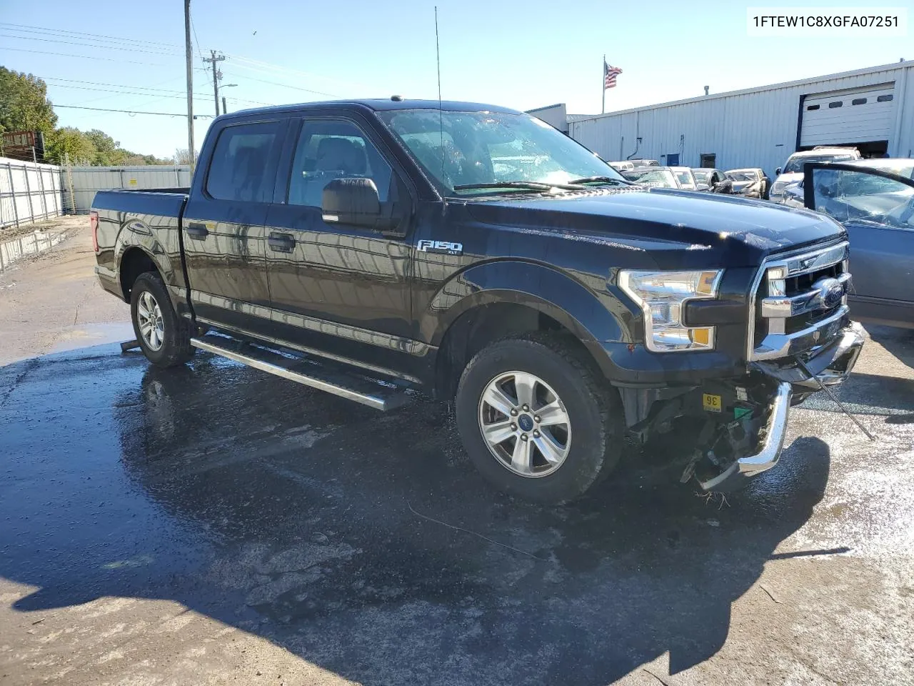 2016 Ford F150 Supercrew VIN: 1FTEW1C8XGFA07251 Lot: 76190814