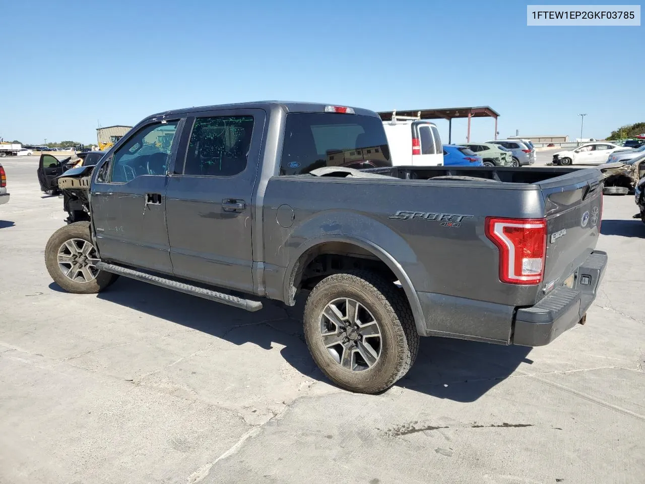 2016 Ford F150 Supercrew VIN: 1FTEW1EP2GKF03785 Lot: 76334484