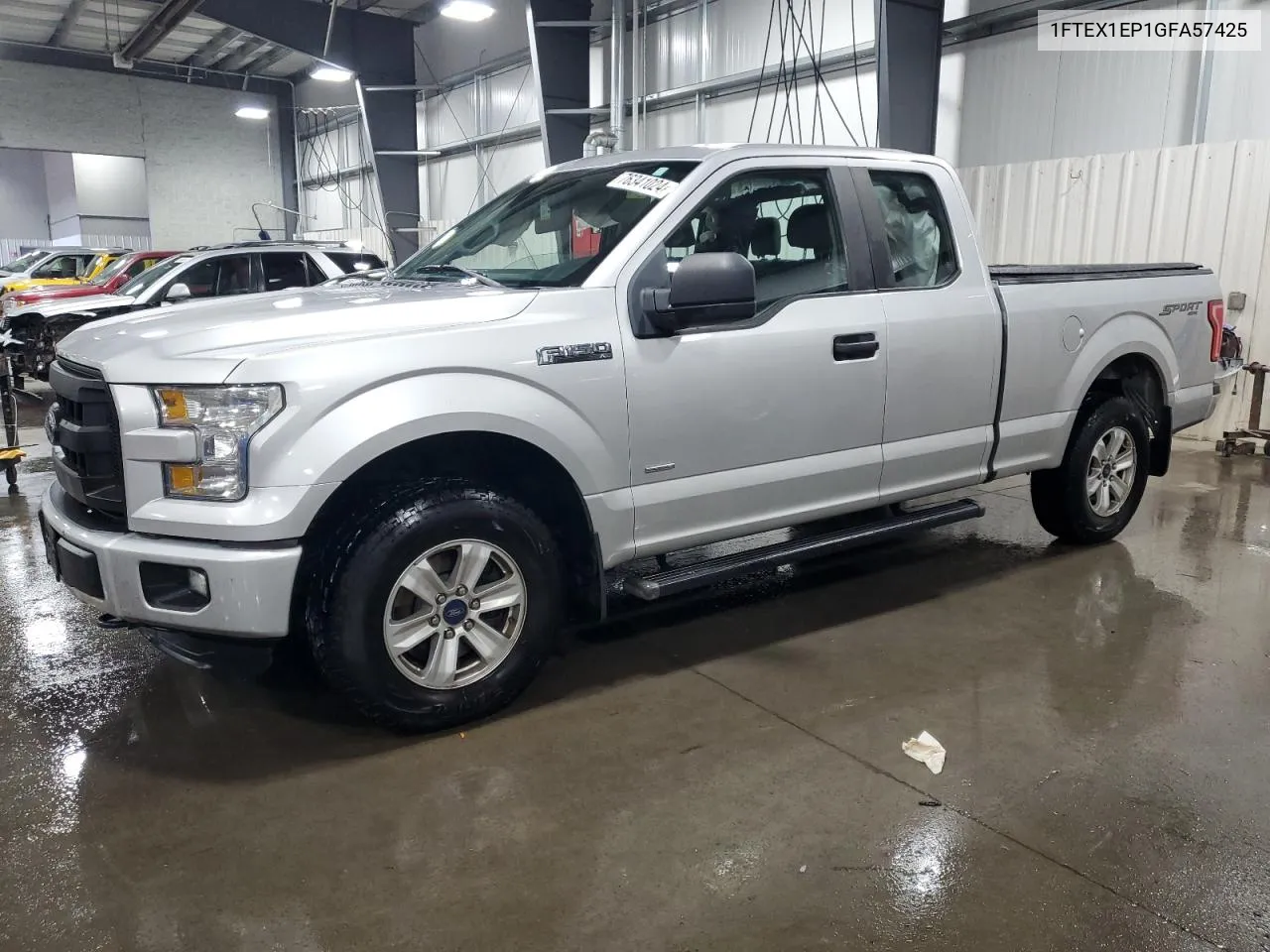 2016 Ford F150 Super Cab VIN: 1FTEX1EP1GFA57425 Lot: 76341024