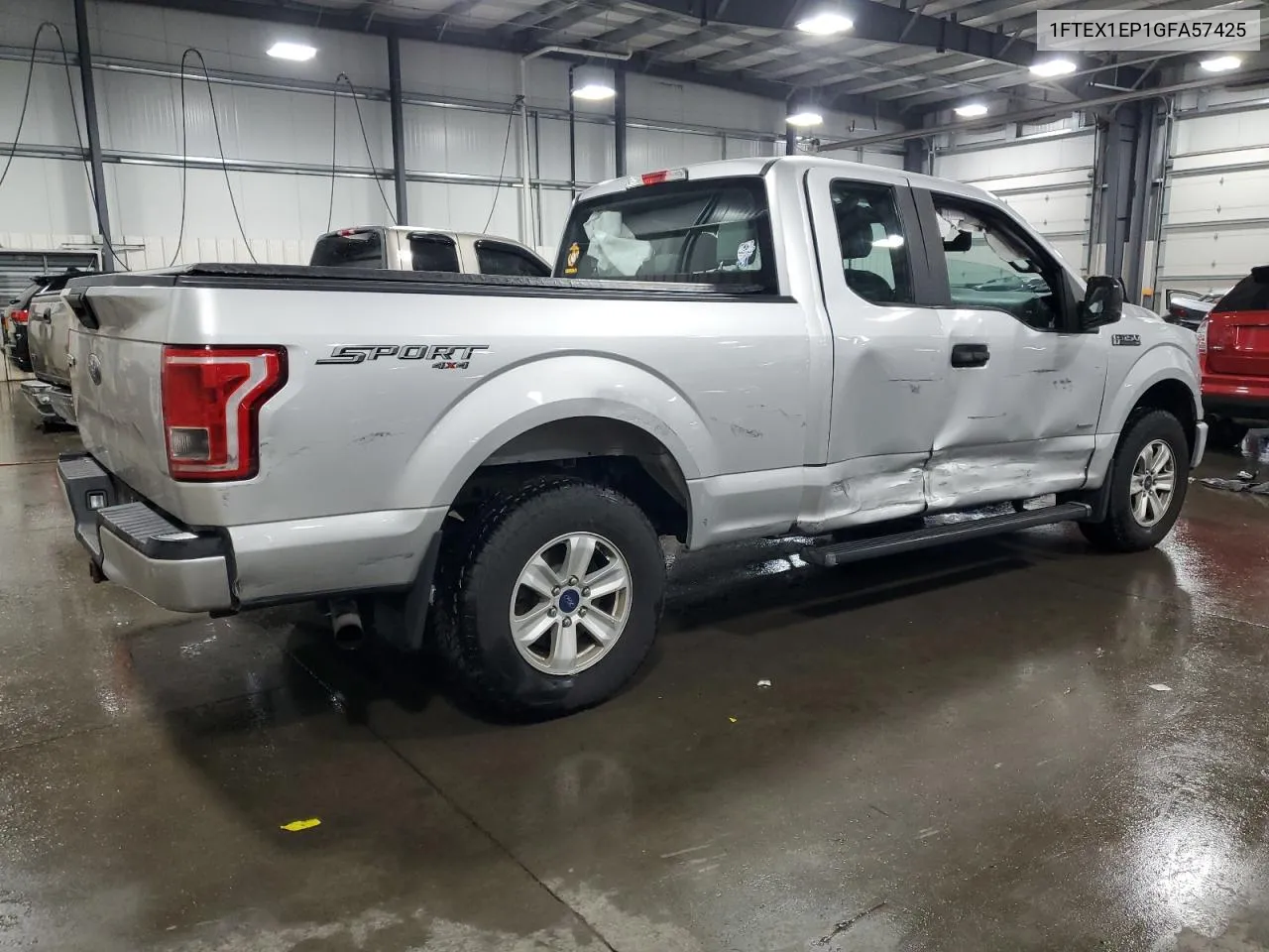 2016 Ford F150 Super Cab VIN: 1FTEX1EP1GFA57425 Lot: 76341024