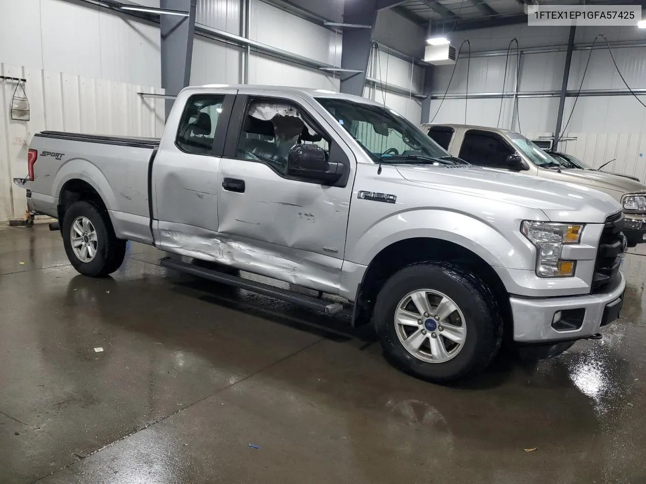 2016 Ford F150 Super Cab VIN: 1FTEX1EP1GFA57425 Lot: 76341024