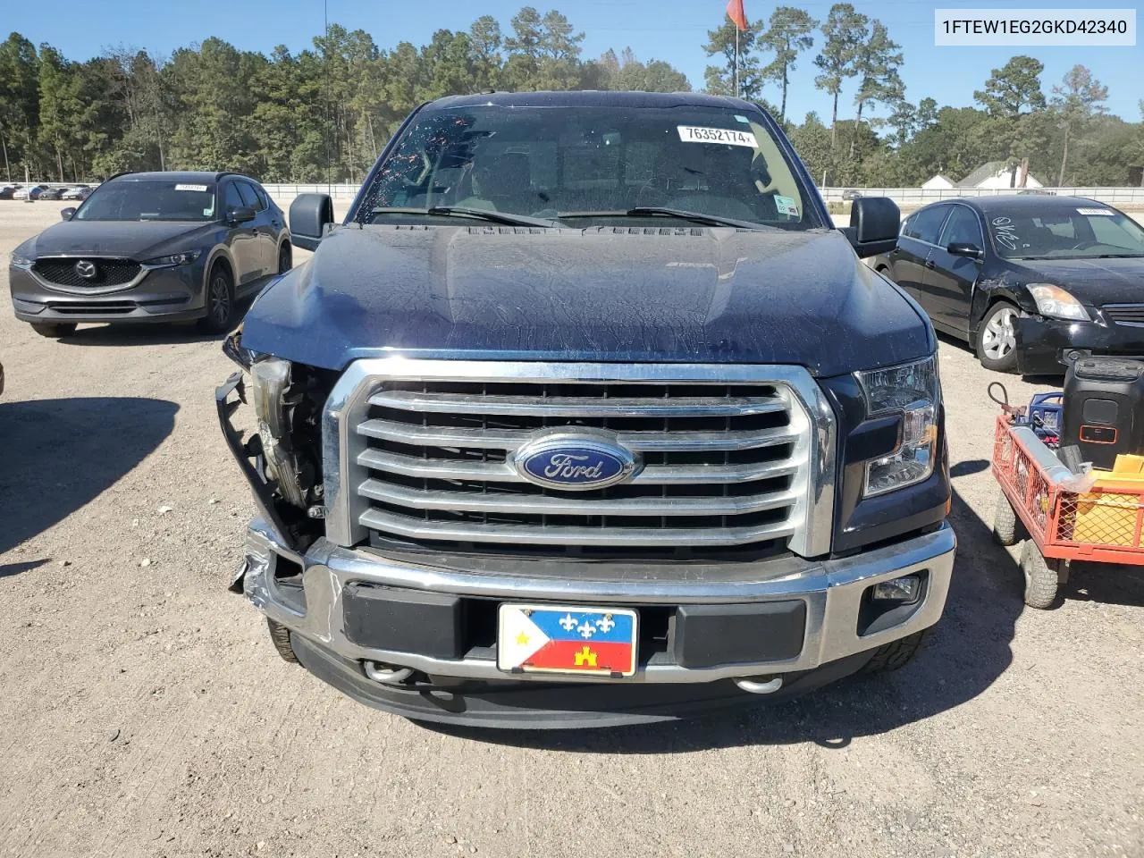 2016 Ford F150 Supercrew VIN: 1FTEW1EG2GKD42340 Lot: 76352174