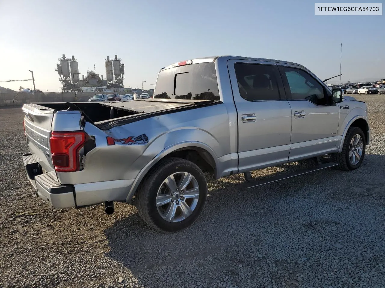 2016 Ford F150 Supercrew VIN: 1FTEW1EG6GFA54703 Lot: 76416674