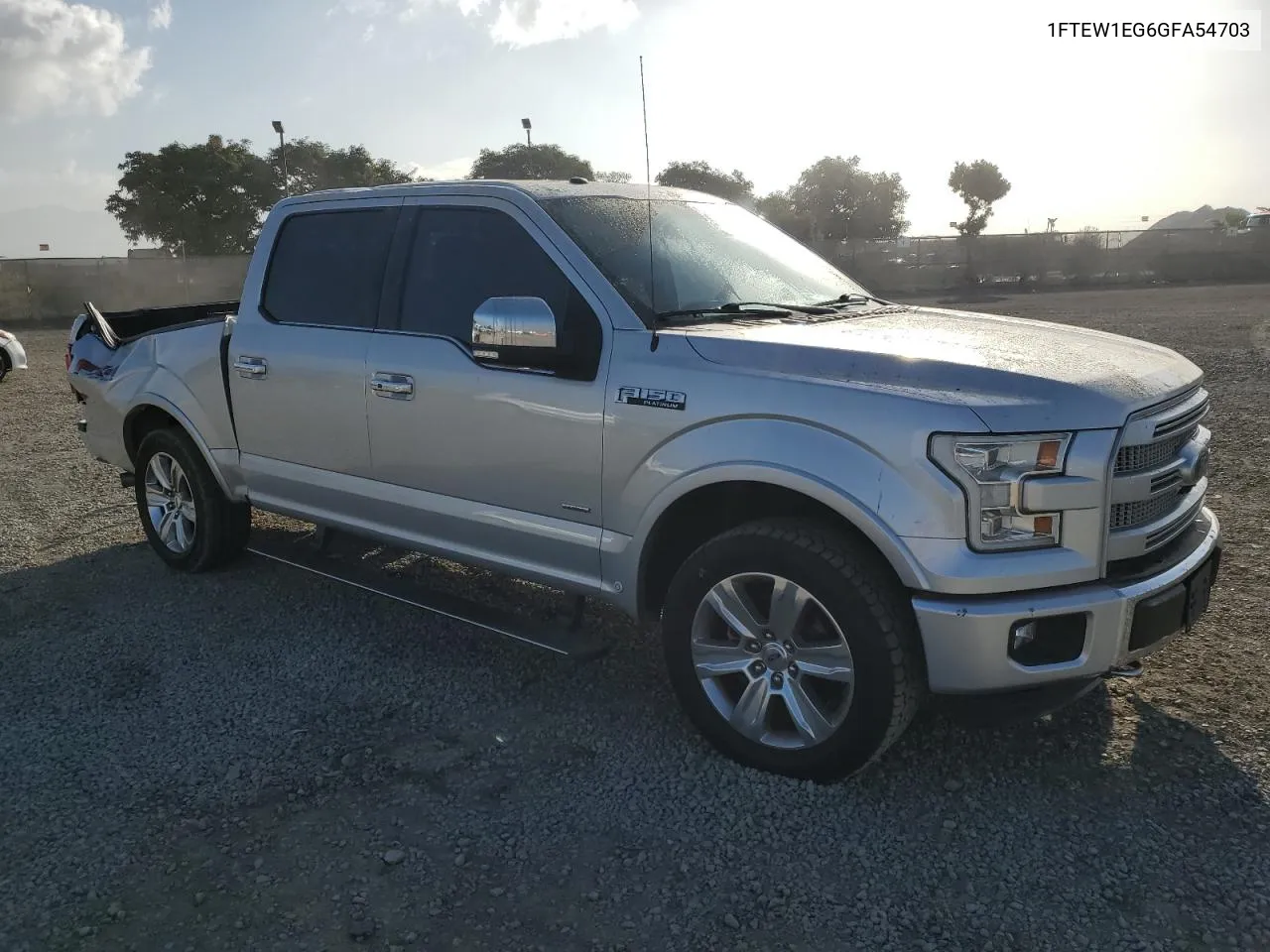 2016 Ford F150 Supercrew VIN: 1FTEW1EG6GFA54703 Lot: 76416674