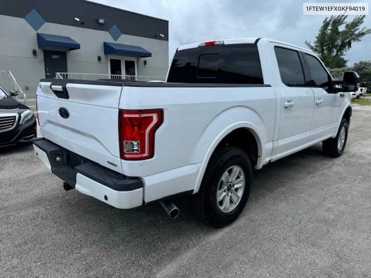 2016 Ford F150 Supercrew VIN: 1FTEW1EFXGKF94019 Lot: 76422544