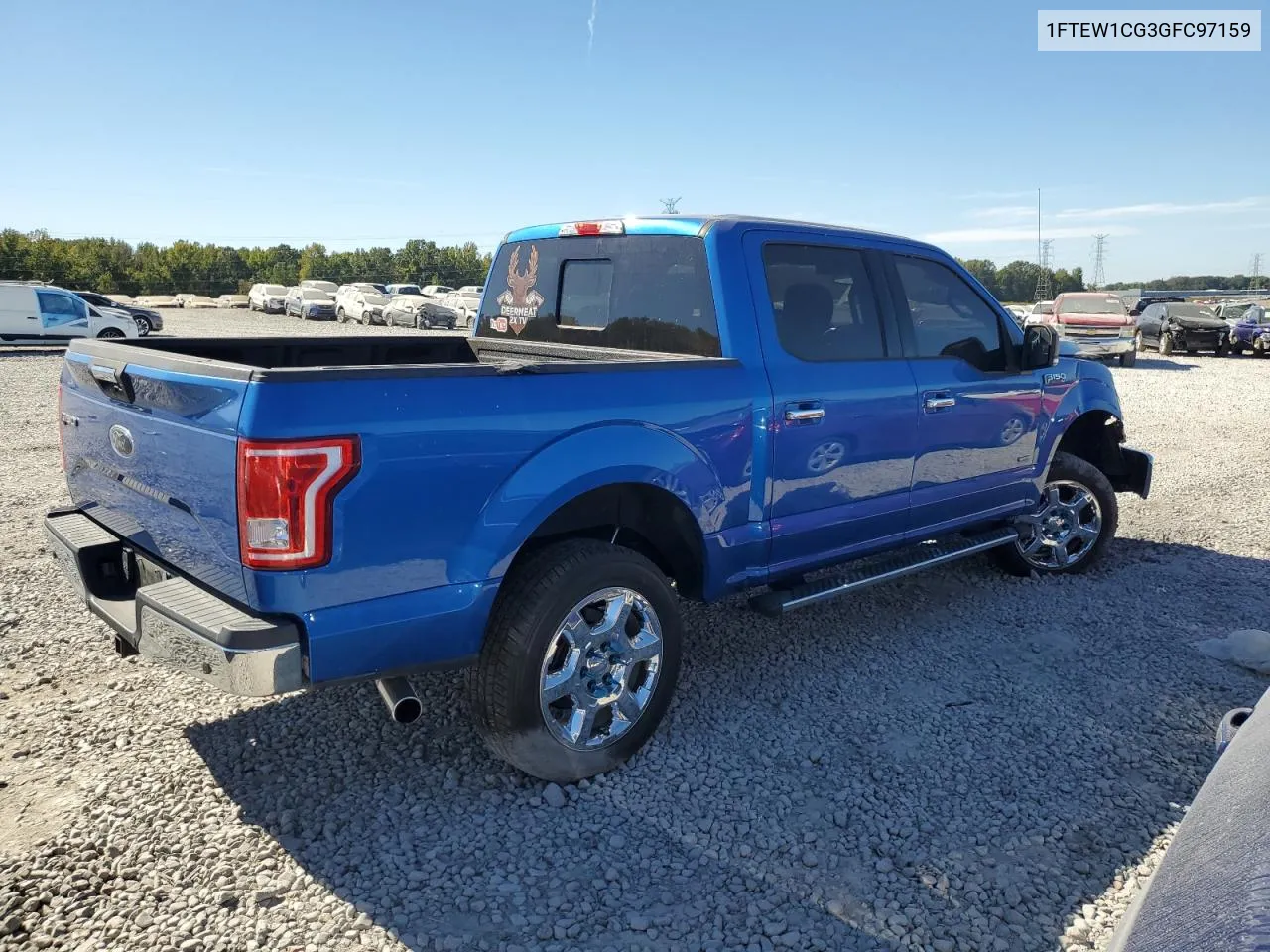 2016 Ford F150 Supercrew VIN: 1FTEW1CG3GFC97159 Lot: 76459034