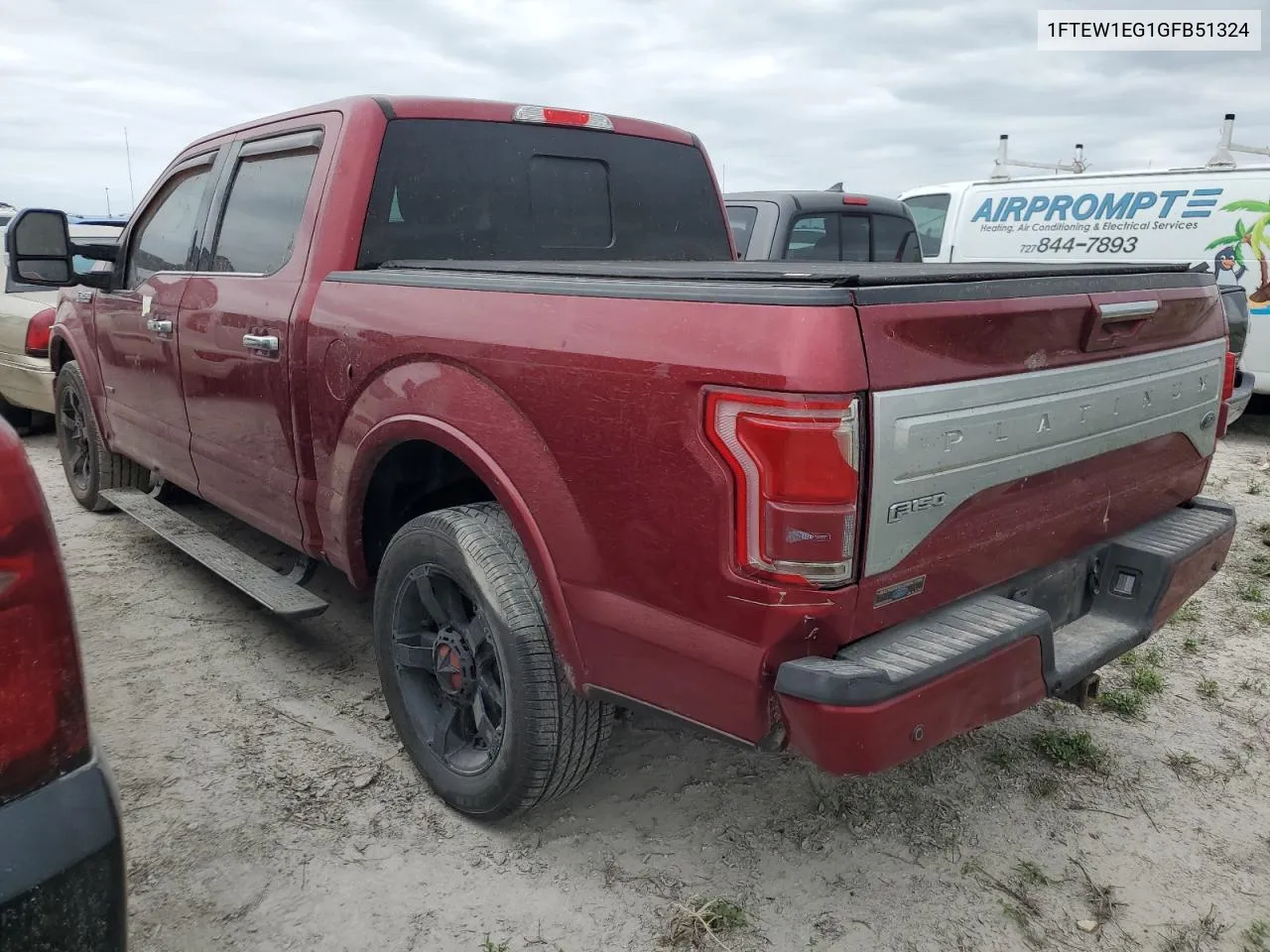 2016 Ford F150 Supercrew VIN: 1FTEW1EG1GFB51324 Lot: 76466624