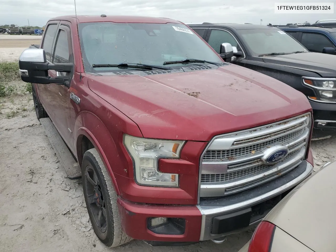 2016 Ford F150 Supercrew VIN: 1FTEW1EG1GFB51324 Lot: 76466624