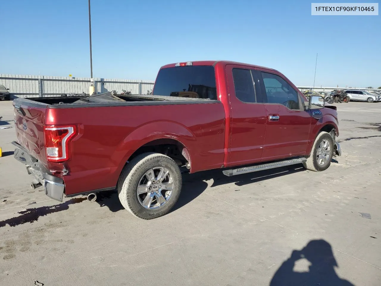 2016 Ford F150 Super Cab VIN: 1FTEX1CF9GKF10465 Lot: 76547214