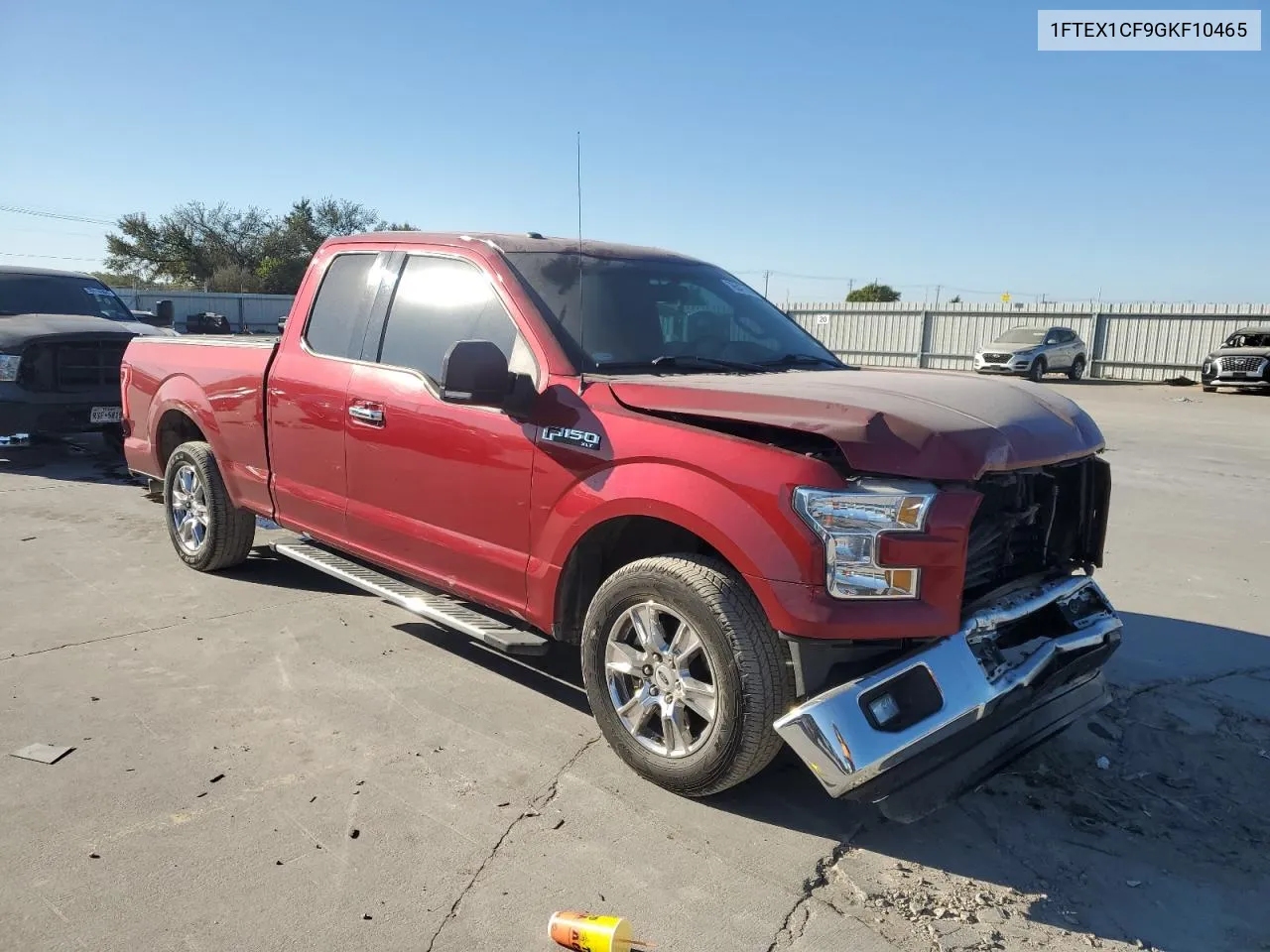 2016 Ford F150 Super Cab VIN: 1FTEX1CF9GKF10465 Lot: 76547214