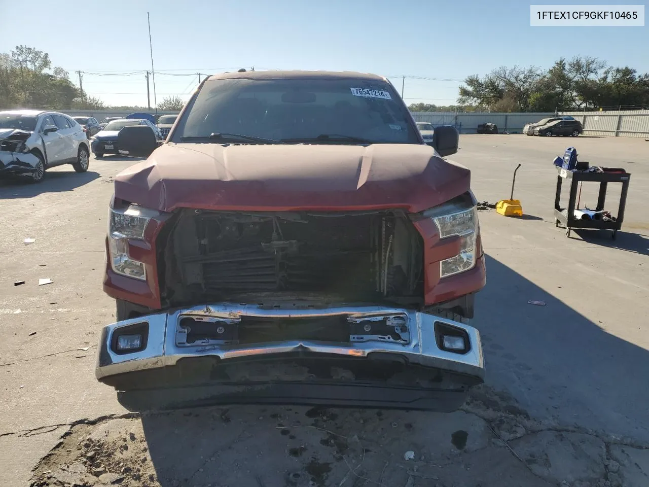 2016 Ford F150 Super Cab VIN: 1FTEX1CF9GKF10465 Lot: 76547214