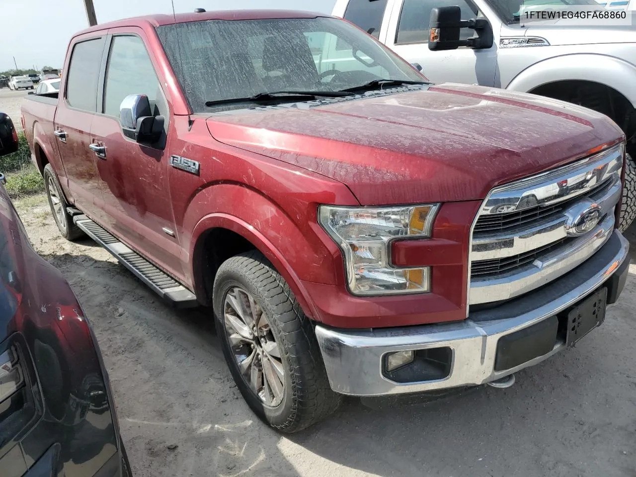 2016 Ford F150 Supercrew VIN: 1FTEW1EG4GFA68860 Lot: 76629674