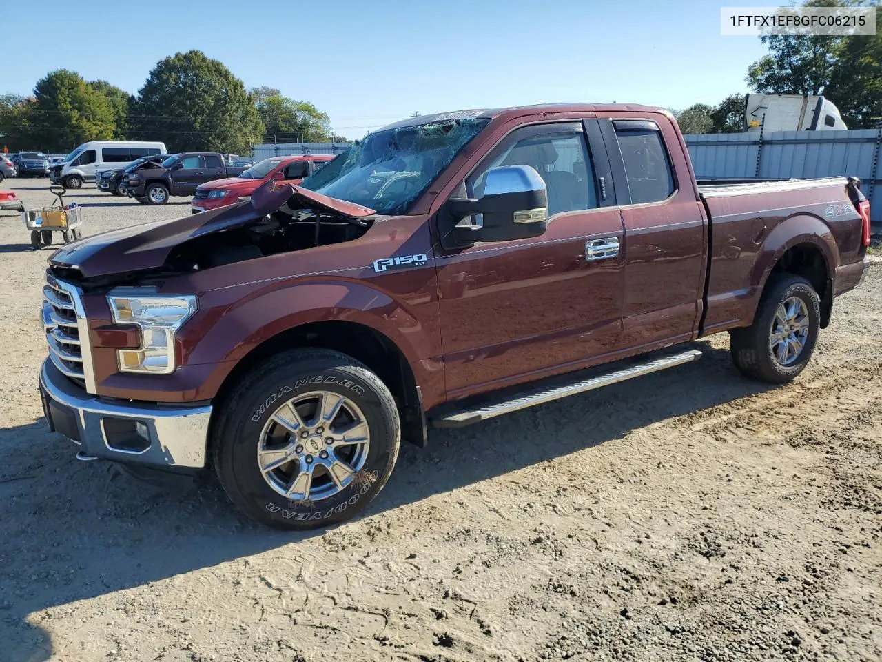 2016 Ford F150 Super Cab VIN: 1FTFX1EF8GFC06215 Lot: 76707694