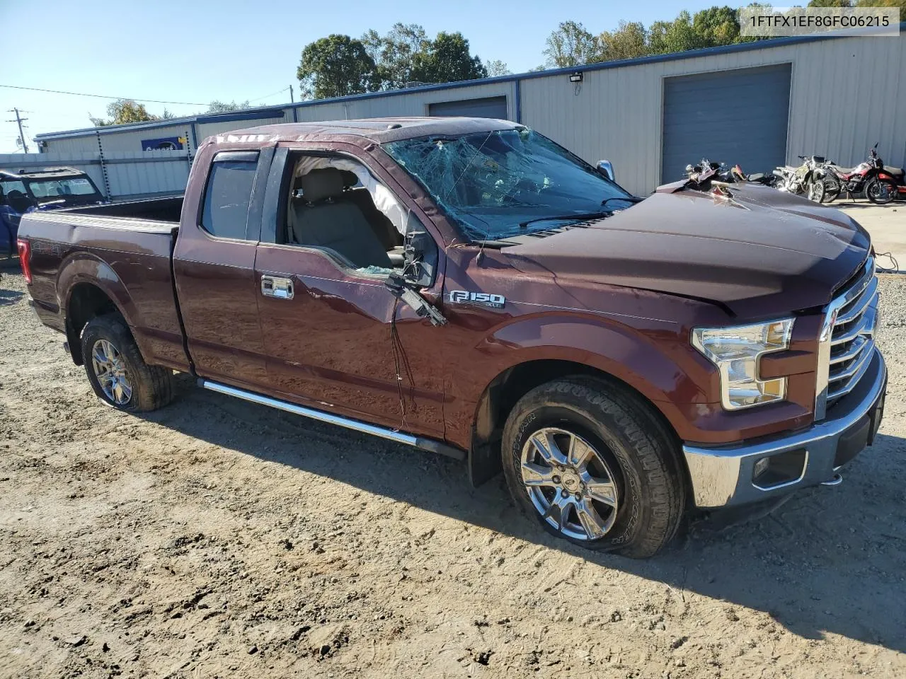 2016 Ford F150 Super Cab VIN: 1FTFX1EF8GFC06215 Lot: 76707694