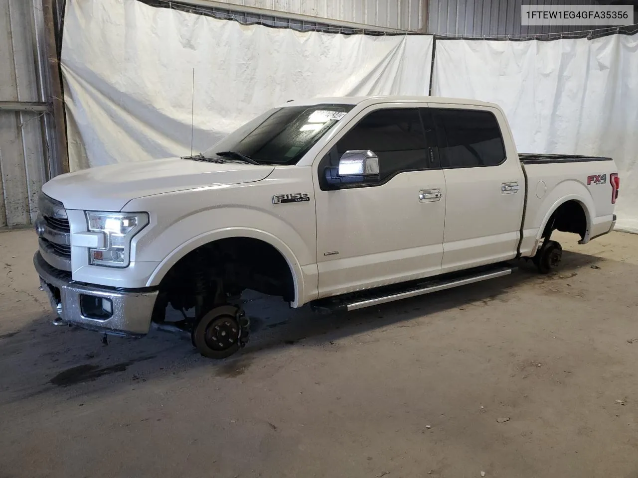 2016 Ford F150 Supercrew VIN: 1FTEW1EG4GFA35356 Lot: 76747834