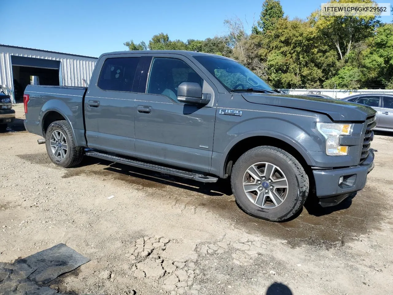 2016 Ford F150 Supercrew VIN: 1FTEW1CP6GKF29552 Lot: 76778424