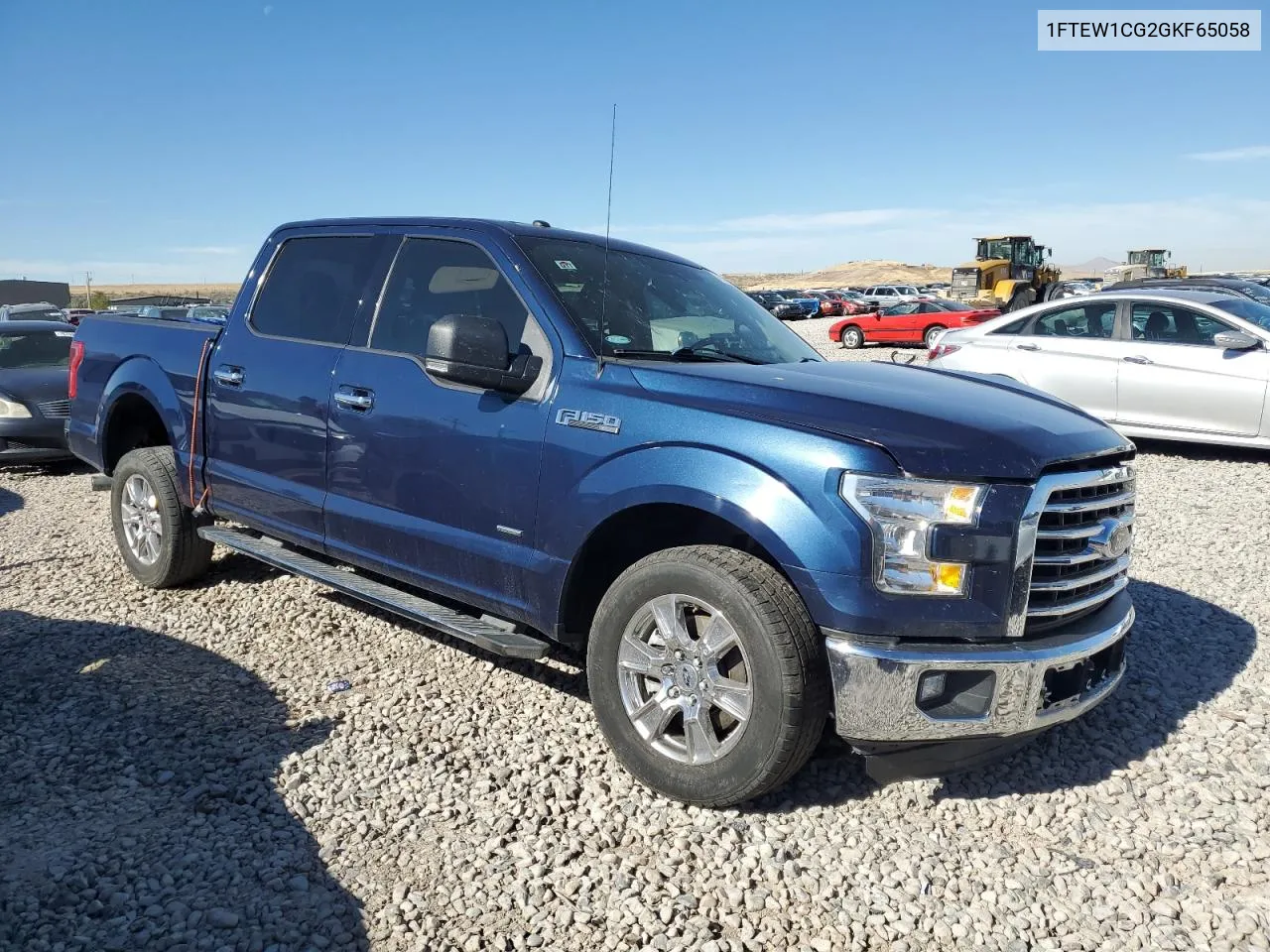 2016 Ford F150 Supercrew VIN: 1FTEW1CG2GKF65058 Lot: 76821924