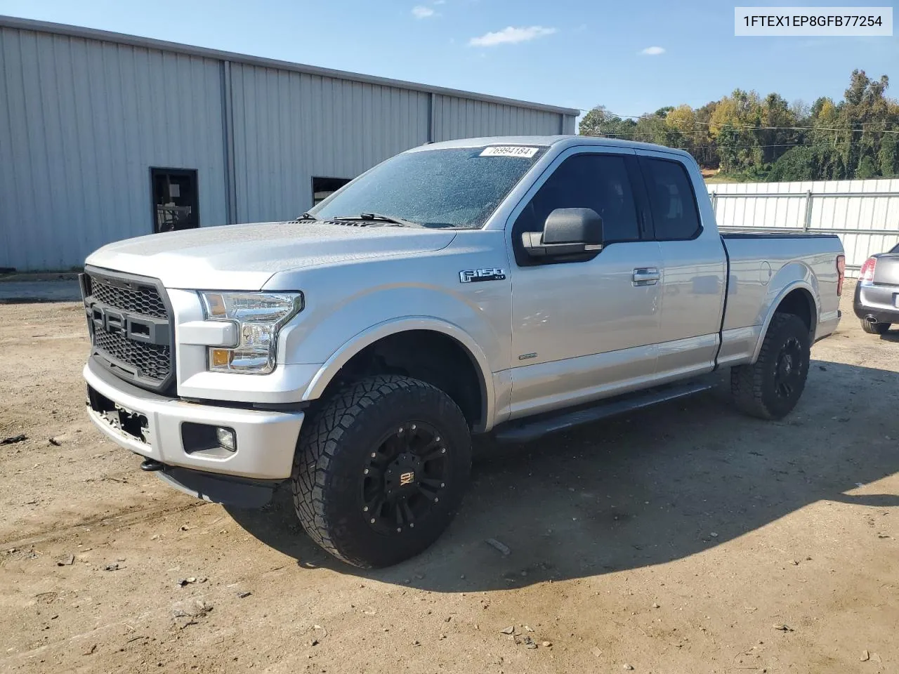 2016 Ford F150 Super Cab VIN: 1FTEX1EP8GFB77254 Lot: 76994184