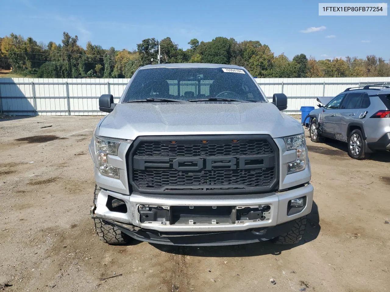 2016 Ford F150 Super Cab VIN: 1FTEX1EP8GFB77254 Lot: 76994184