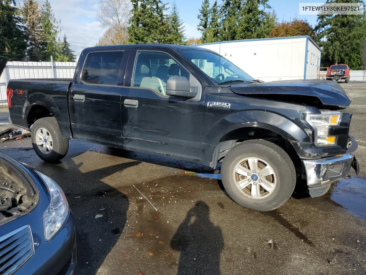 2016 Ford F150 Supercrew VIN: 1FTEW1EF3GKE97521 Lot: 77041064