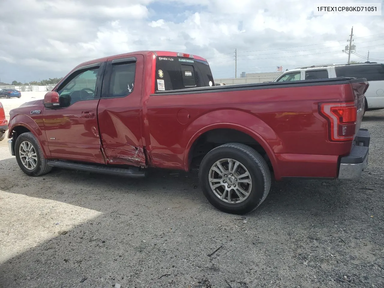 2016 Ford F150 Super Cab VIN: 1FTEX1CP8GKD71051 Lot: 77088264