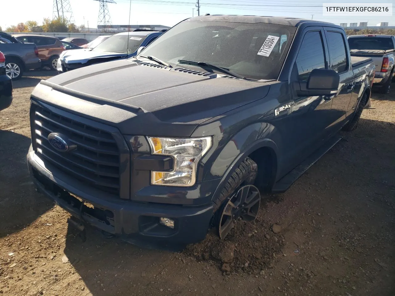 2016 Ford F150 Supercrew VIN: 1FTFW1EFXGFC86216 Lot: 77130584